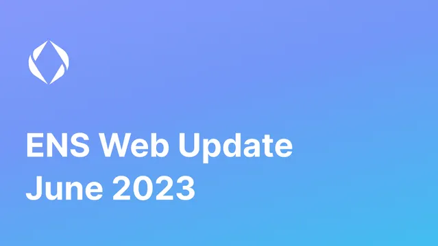 ENS Web Update June 2023